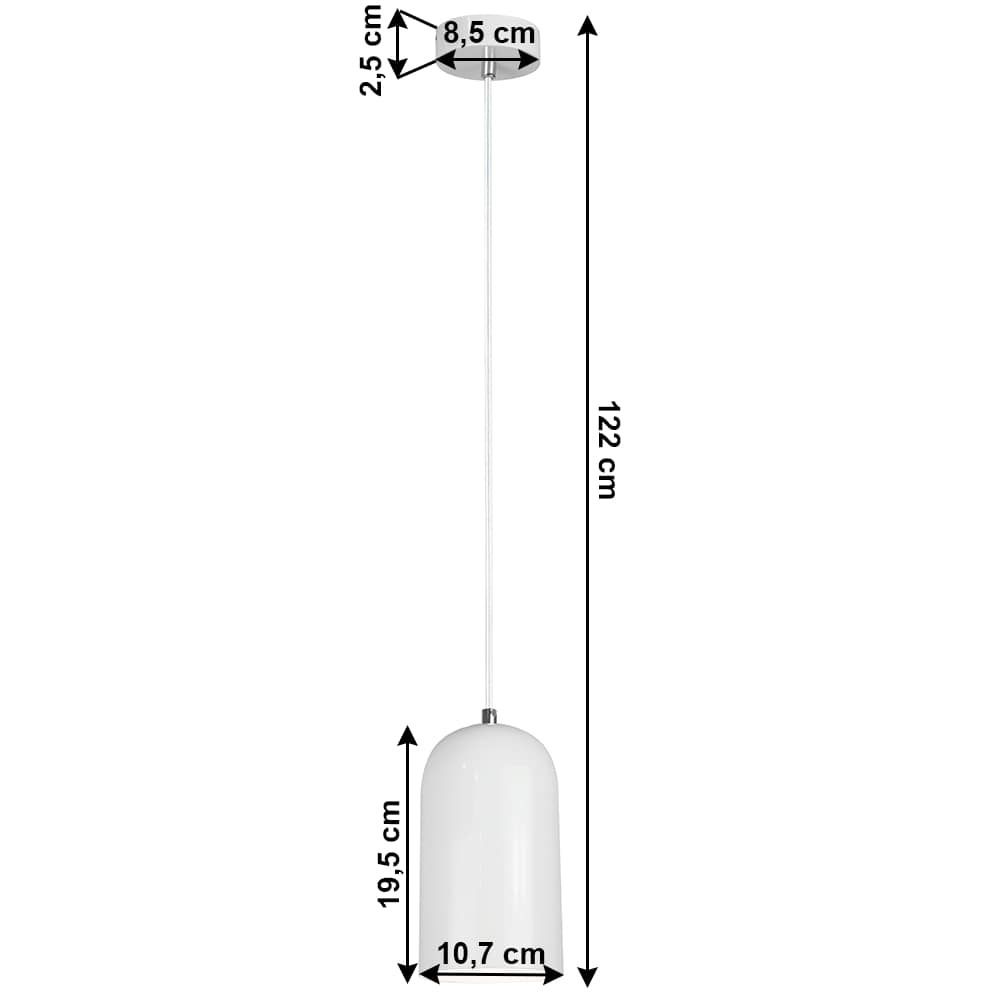 Modern függőlámpa, fehér - PENDULETTE - Butopêa termék 2. képe
